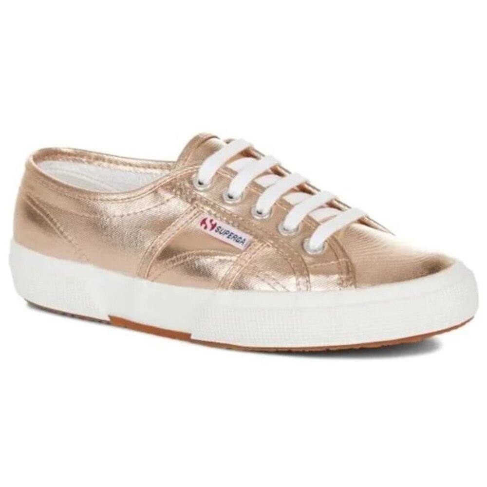 Superga 2750 Cotmetu Metallic Lace Up Sneakers